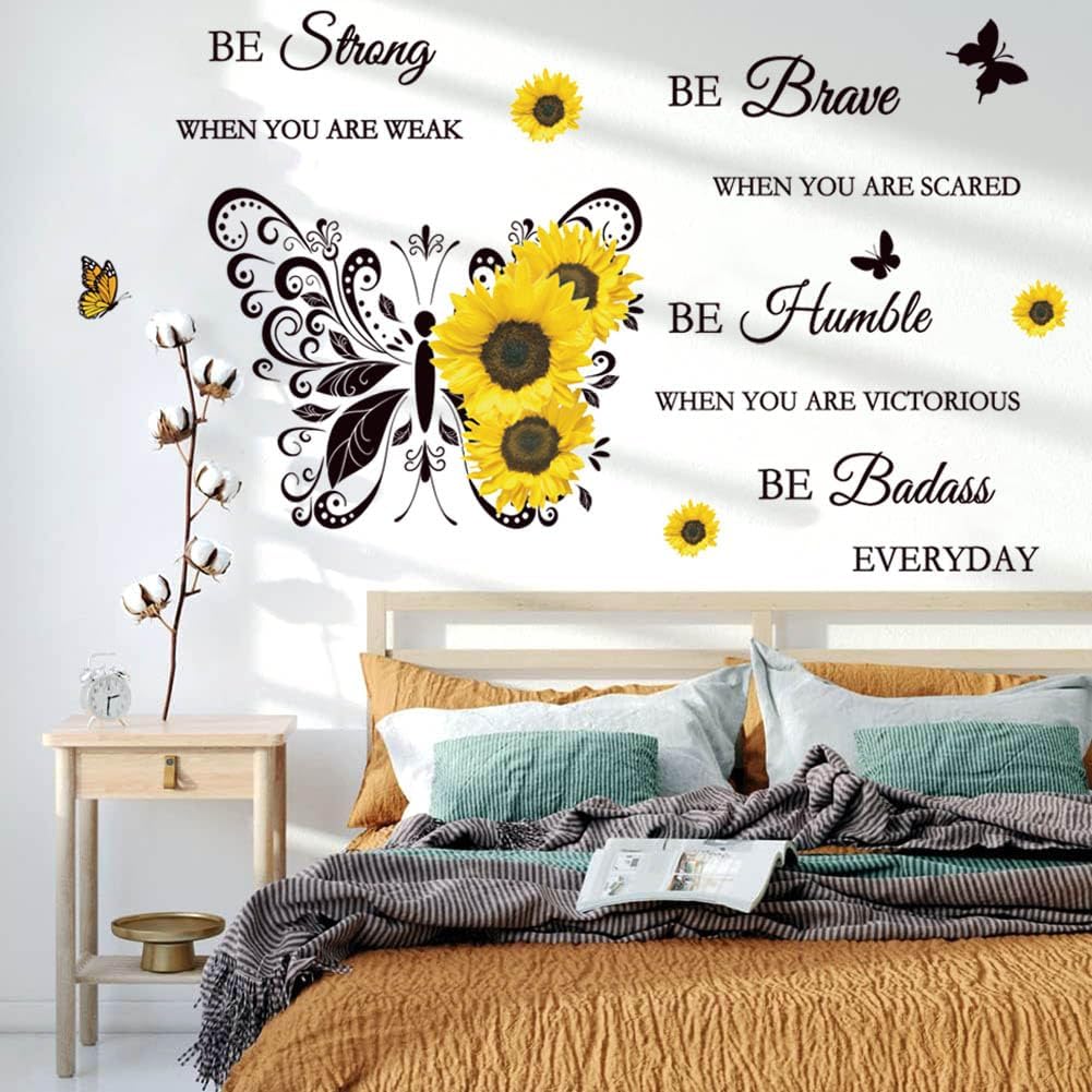 Vinilo Decorativo Inspirational 'Be Strong', 11.5 x 0.6 in