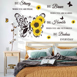 Vinilo Decorativo Inspirational 'Be Strong', 11.5 x 0.6 in