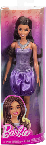 Muñeca Barbie Fashionistas #234, vestido burbuja brillante, accesorios