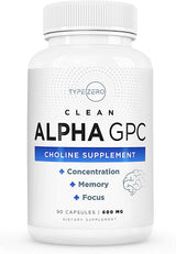 Suplemento de Colina Alpha GPC Ultra Limpio y Sin Soja
