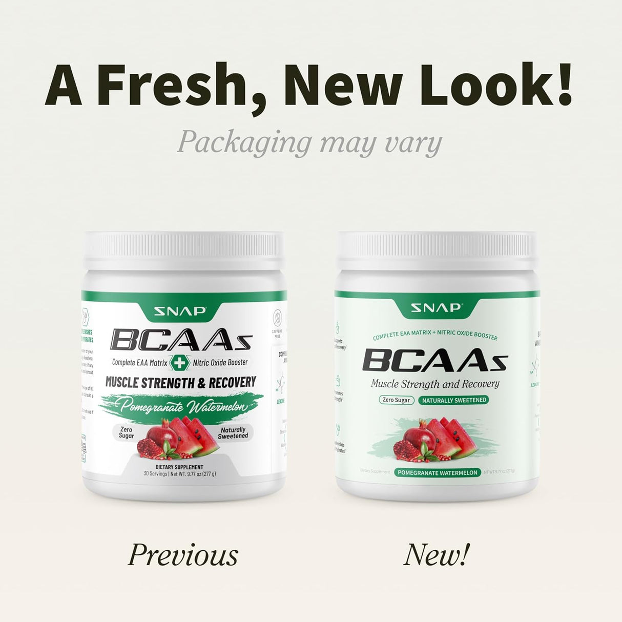 Suplemento BCAA Snap - Energía y Recuperación - 30 Porciones