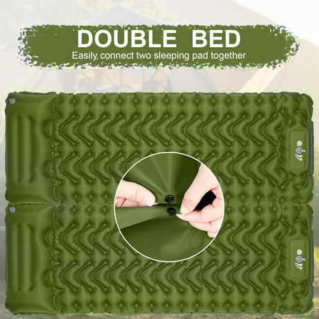 Colchón Inflable Ultraligero para Camping con Bomba Incorporada