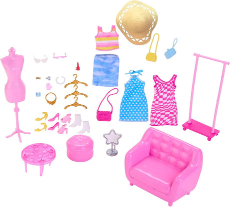 Muñeca de moda Barbie stylist con accesorios y ropa, Mattel HPL78