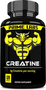 Creatina en cápsulas Prime Labs - 5g, 120 cápsulas