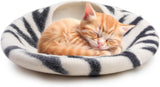 Cueva para Gatos Woolygon - 100% Lana Merino, Hecha a Mano
