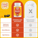 Suplemento Liposomal NAD 2000 MG Alta  Potencia NAD