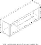 Soporte para TV de 3 niveles sin herramientas, hasta 50 pulgadas