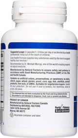 Suplemento Natural Factors, Fórmula de salud hepática 60 cáp