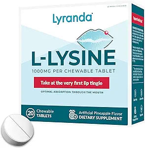 Tabletas Masticables L-Lisina 1000 mg - Absorción Rápida