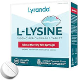 Tabletas Masticables L-Lisina 1000 mg - Absorción Rápida