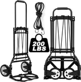 Carretilla Plegable y Dolly, Capacidad 200 LB, Aluminio, Modelo X