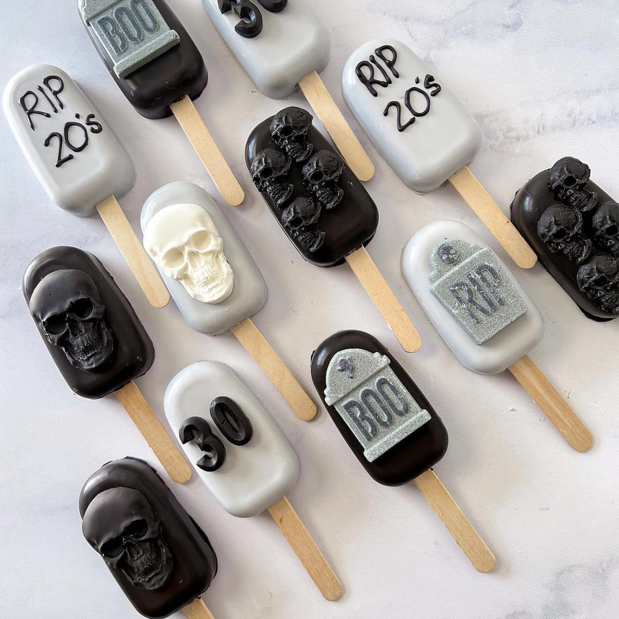 Moldes de Silicona Calavera 3D para Decorar Pasteles y Dulces