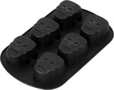 Molde de silicona para calaveras, Wilton, 6 cavidades, no se pega