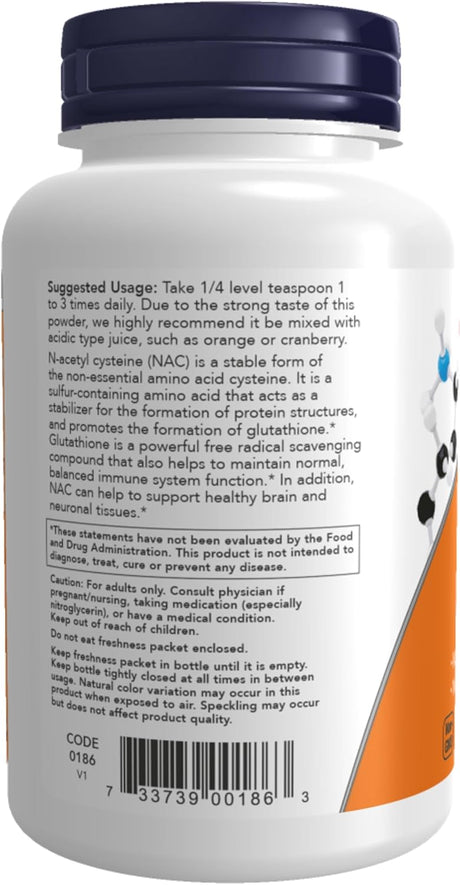 NAC Puro en Polvo - NOW Foods - 4 oz. (113 g) Suplemento