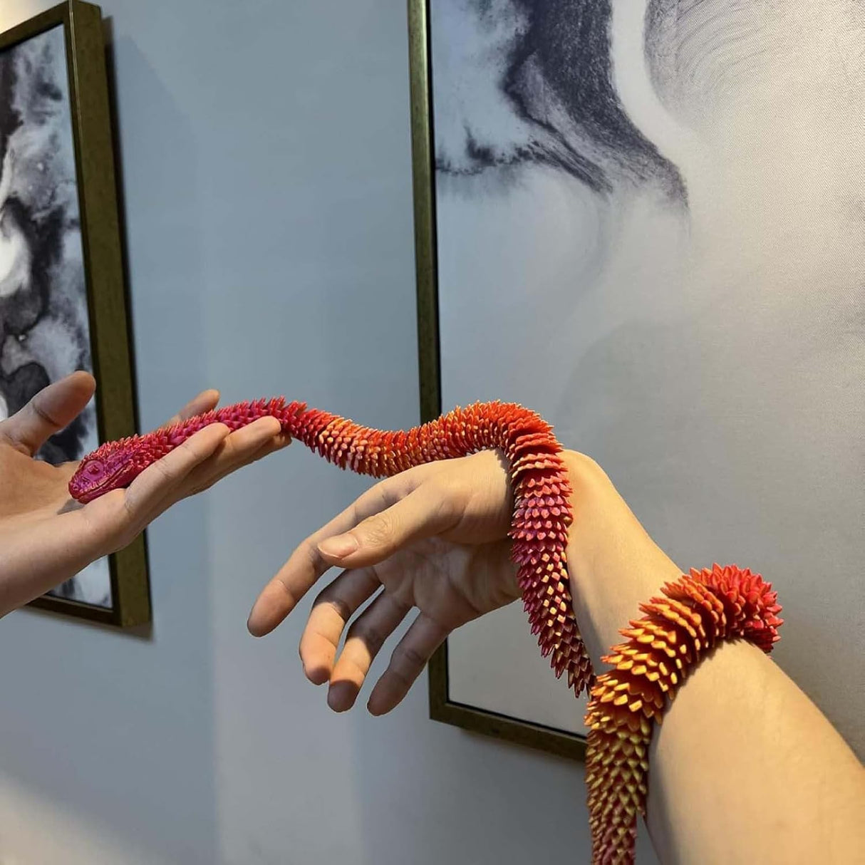 Juguete Serpiente 3D Impreso - Articulado y Flexible - Set Animal