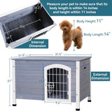 Casa de madera para perros con piso elevado Petsfit