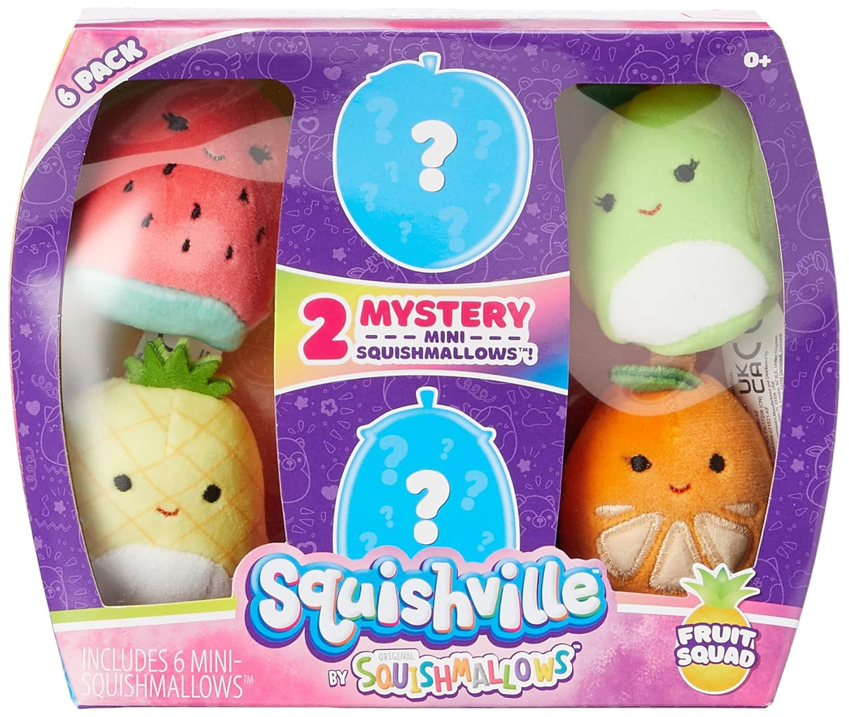 Mini Peluches de Frutas Suaves, Squishmallows Mystery Mini