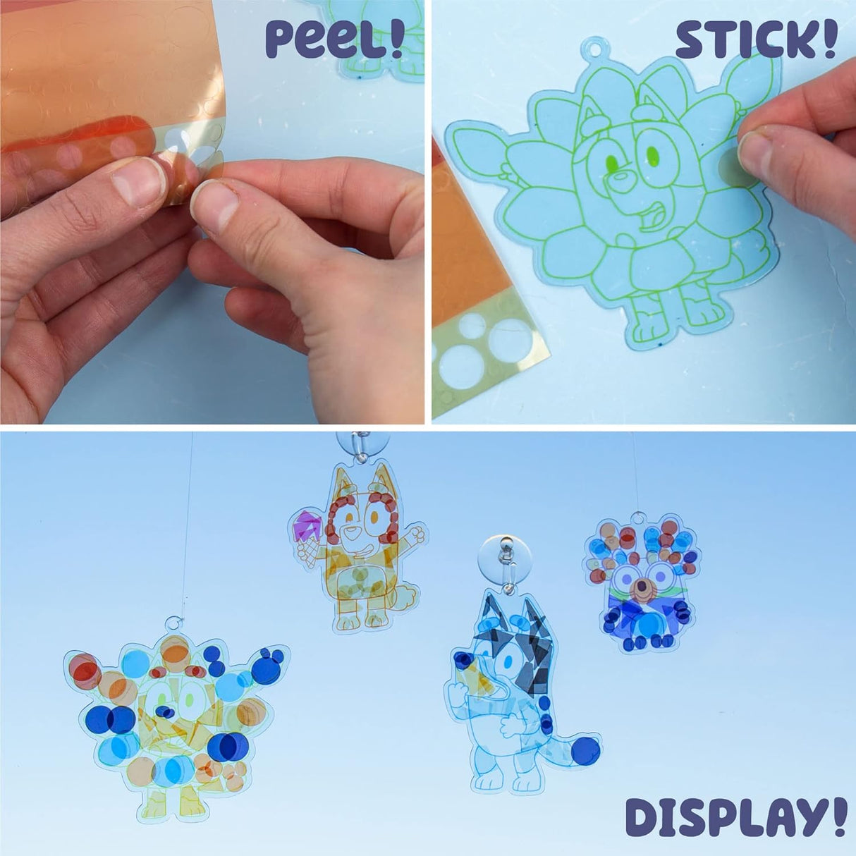 Mochila de Actividades Bluey, Suncatchers y Escenas Sorpresa