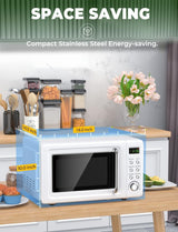 Horno Microondas Retro 0.7cu.ft, 700W, 8 Programas Automáticos