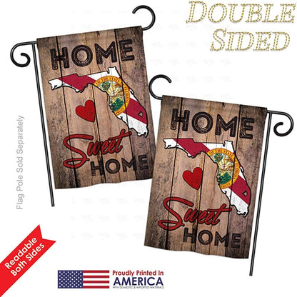 Bandera Home Sweet Home Americana  de doble cara