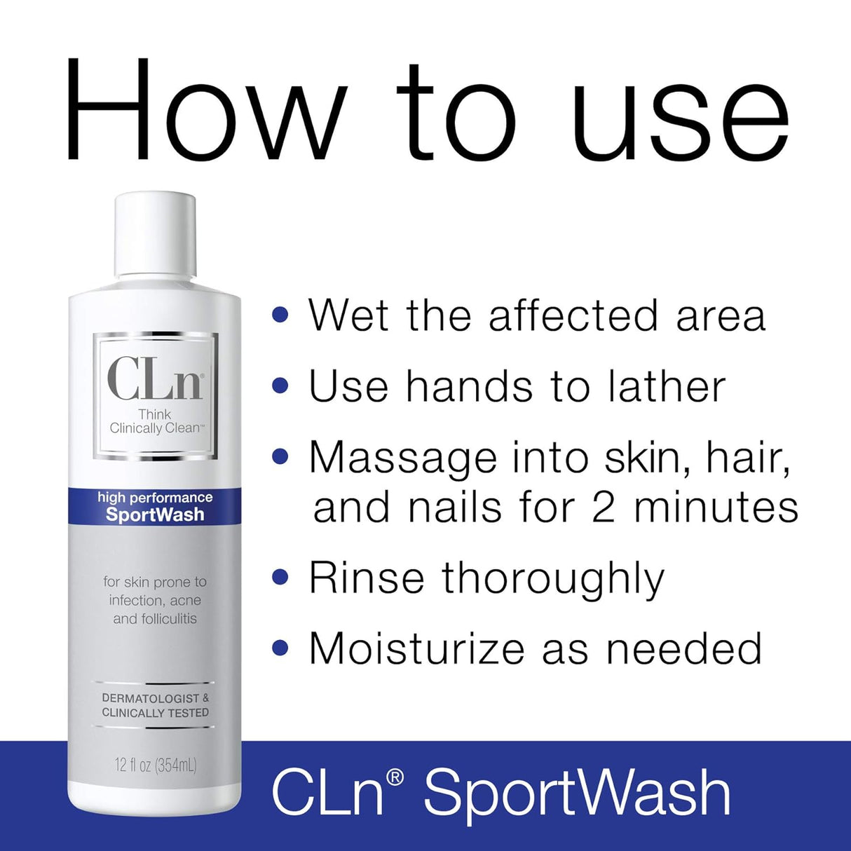 Gel de baño deportivo de alto rendimiento CLn