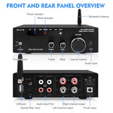 Amplificador de Audio HiFi 2.0, Bluetooth 5.3, AK-3116