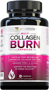 Multi Collagen Burn: Proteínas, Ácido Hialurónico, Vitamina C, Sin Cafeína