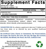 Best Naturals Ácido hialurónico 200 mg 120 comprimidos