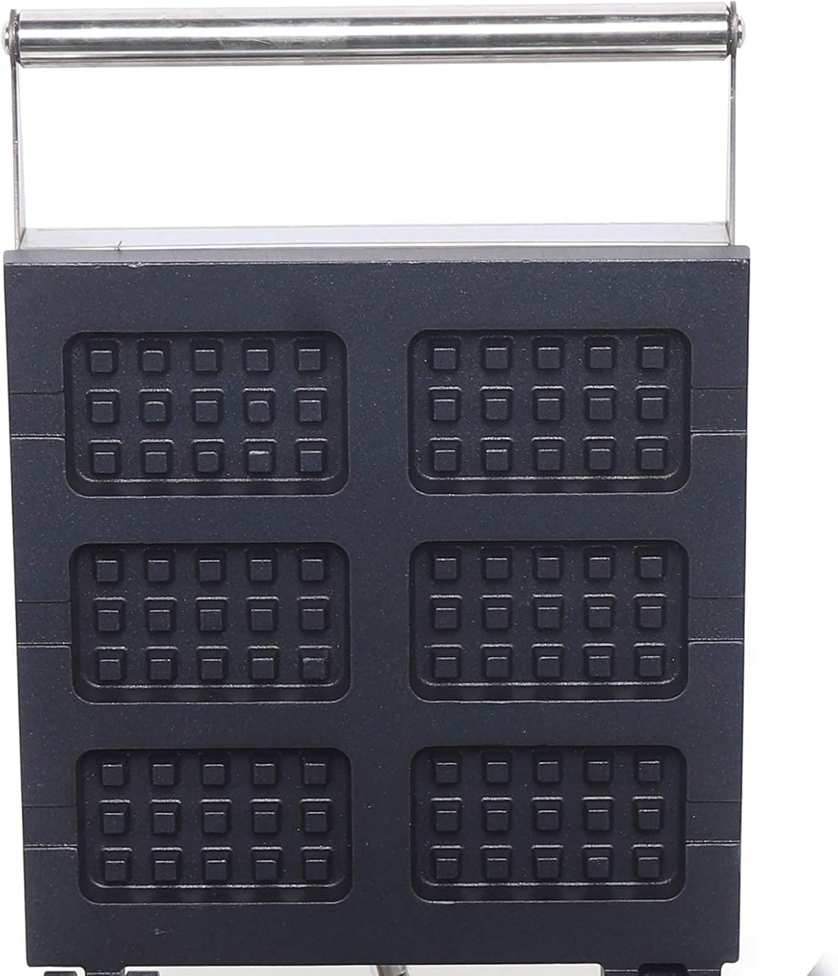 Máquina de Waffles Comercial 1500W 6 Piezas Control de Temperatura