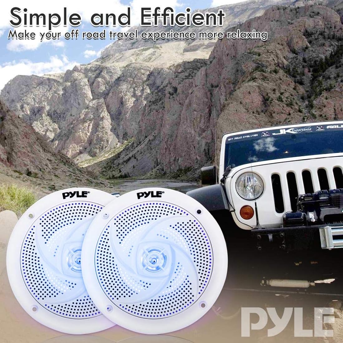 Parlantes marinos blancos PYLE PLMRS53WL