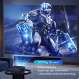 Proyector 1080P CEBORY 15000LM, Pantalla 300, 5G WiFi, Bluetooth