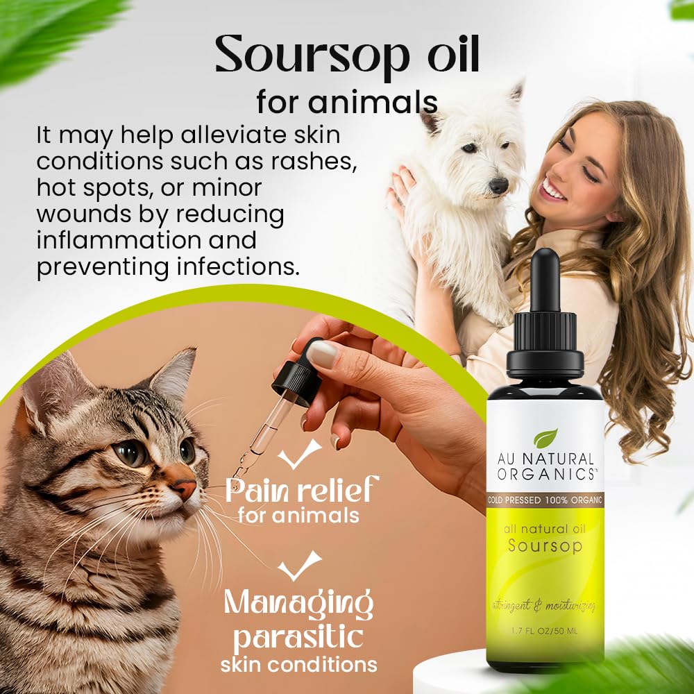 Aceite de Soursop Graviola 1.7 fl oz | Acne, Crecimiento Capilar