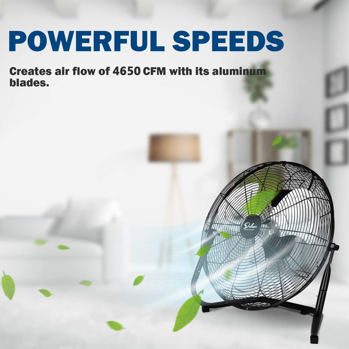 Ventilador Industrial 20 Simple Deluxe 3 Velocidades Metalico