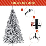 Árbol de Navidad 9FT ReunionG, Artificial, Flocked, Modelo 9FT