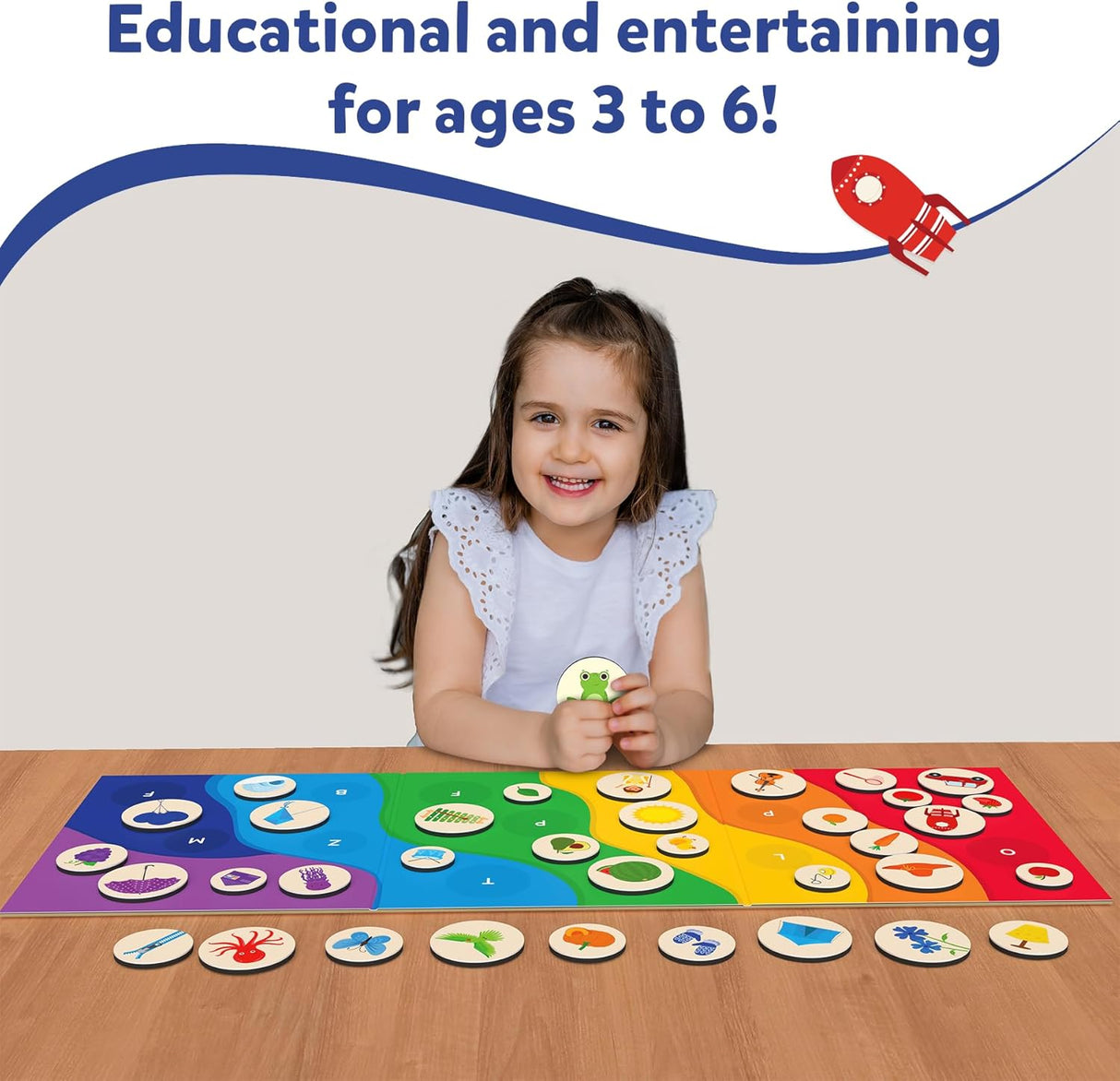 Juego Magnético del Alfabeto - Skillmatics, 35+ Piezas, 3-6 Años