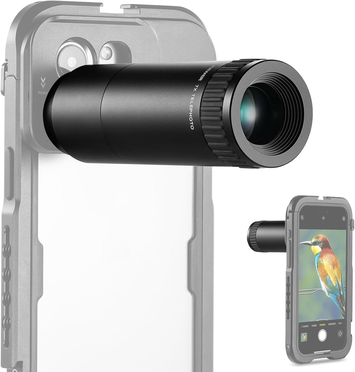 Lente Telefoto NEEWER 7X, 15 Elementos, Compatible con LS-36