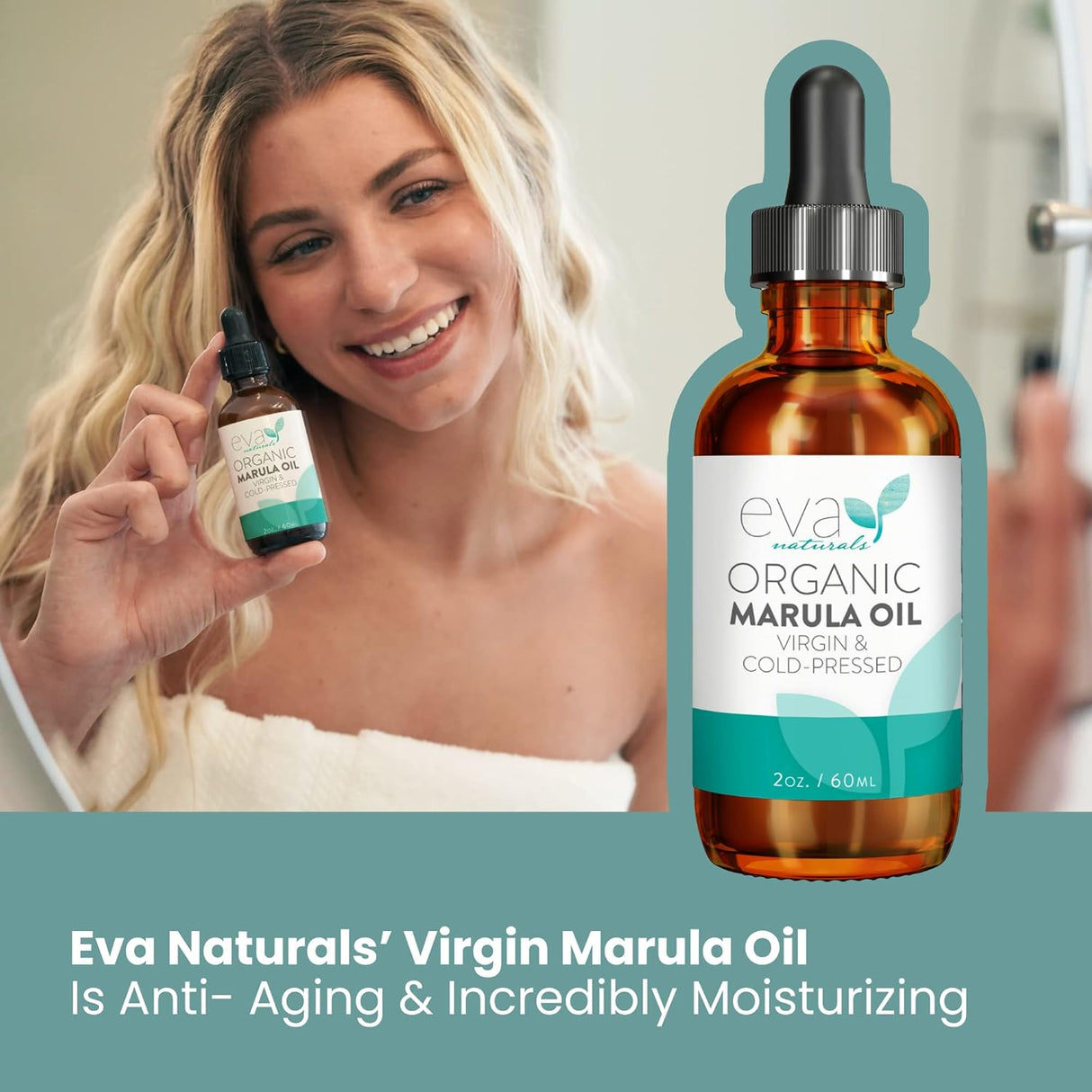 Aceite de Marula Orgánico para Rostro y Cabello, Fórmula Anti-Edad