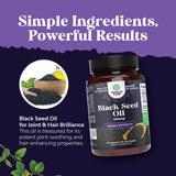 Cápsulas Veganas de Aceite de Semilla Negra con Omega 3, 6, 9