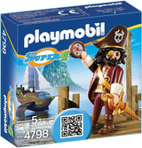 PLAYMOBIL Pirata Sharkbeard, figura con accesorios, 70420
