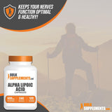 Cápsulas de Ácido Alfa Lipoico - ALA 600mg, Sin Gluten
