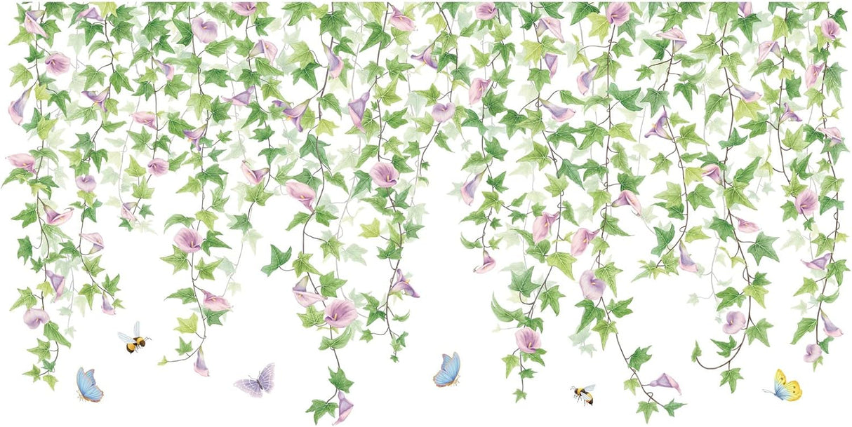 Vinilos Decorativos Flores y Mariposas - 2 PCS Murales DIY