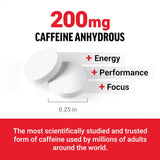 Píldoras de cafeína 200mg Force Factor, energía y enfoque