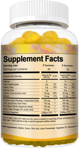 Gummies de probióticos y fibra para adultos, 60 unidades
