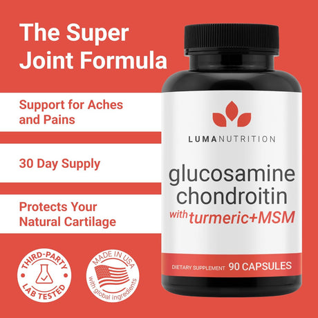 Suplemento Articular Luma Nutrition - Glucosamina 90 Cápsulas