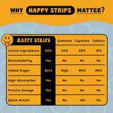 Tiras Orgánicas de Ashwagandha KSM 66 - Happy Strips - 30 Uds