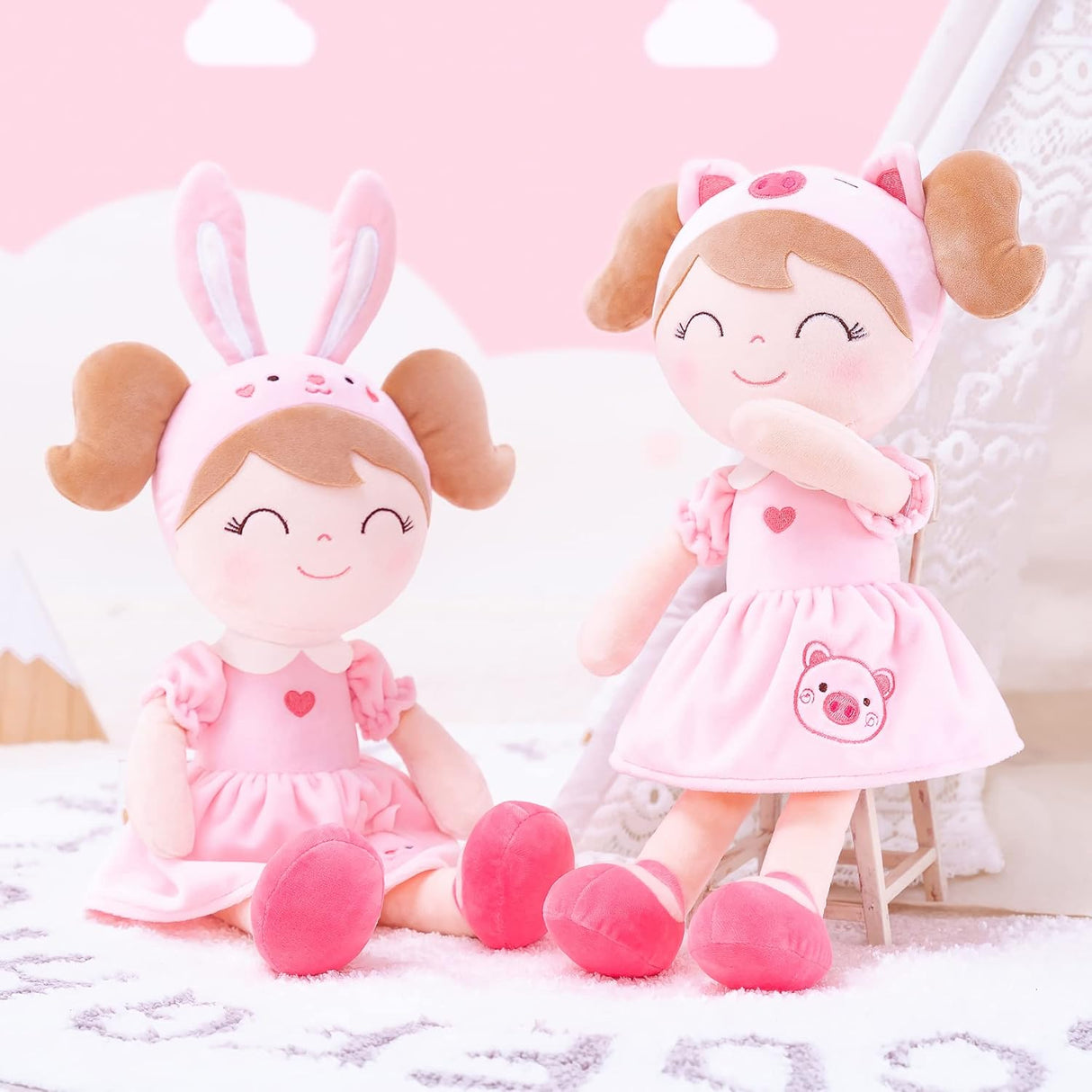 Peluches suaves de 14 pulgadas con caja de regalo para bebé