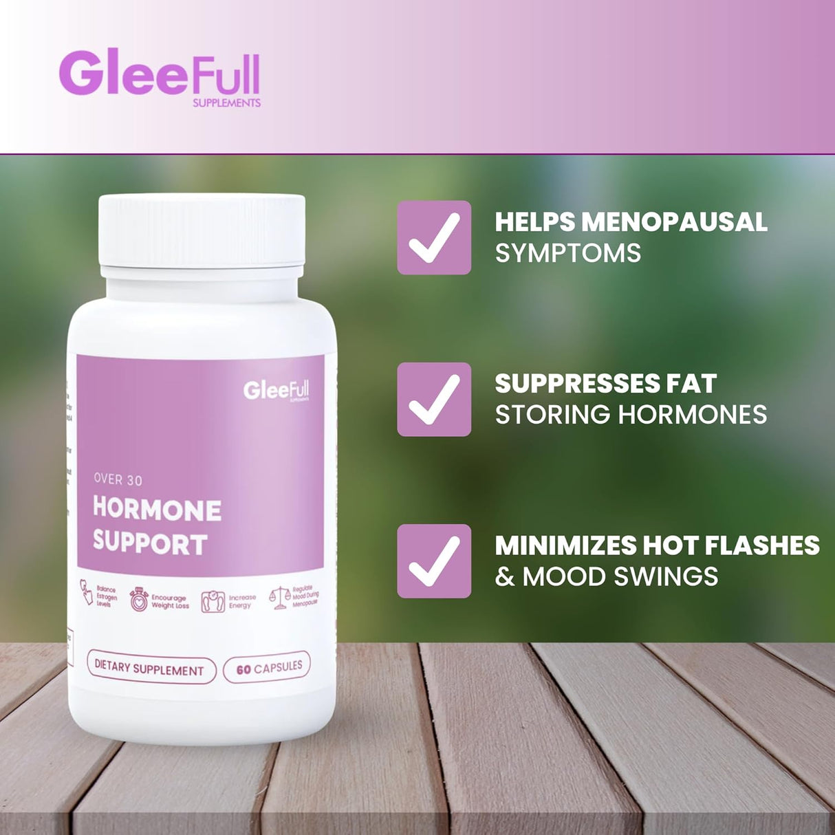 Suplementos para la menopausia para mujeres GLEEFULL SUPPS