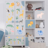Adhesivos Pared Animales Safari, Decoración Infantil 4 Hojas