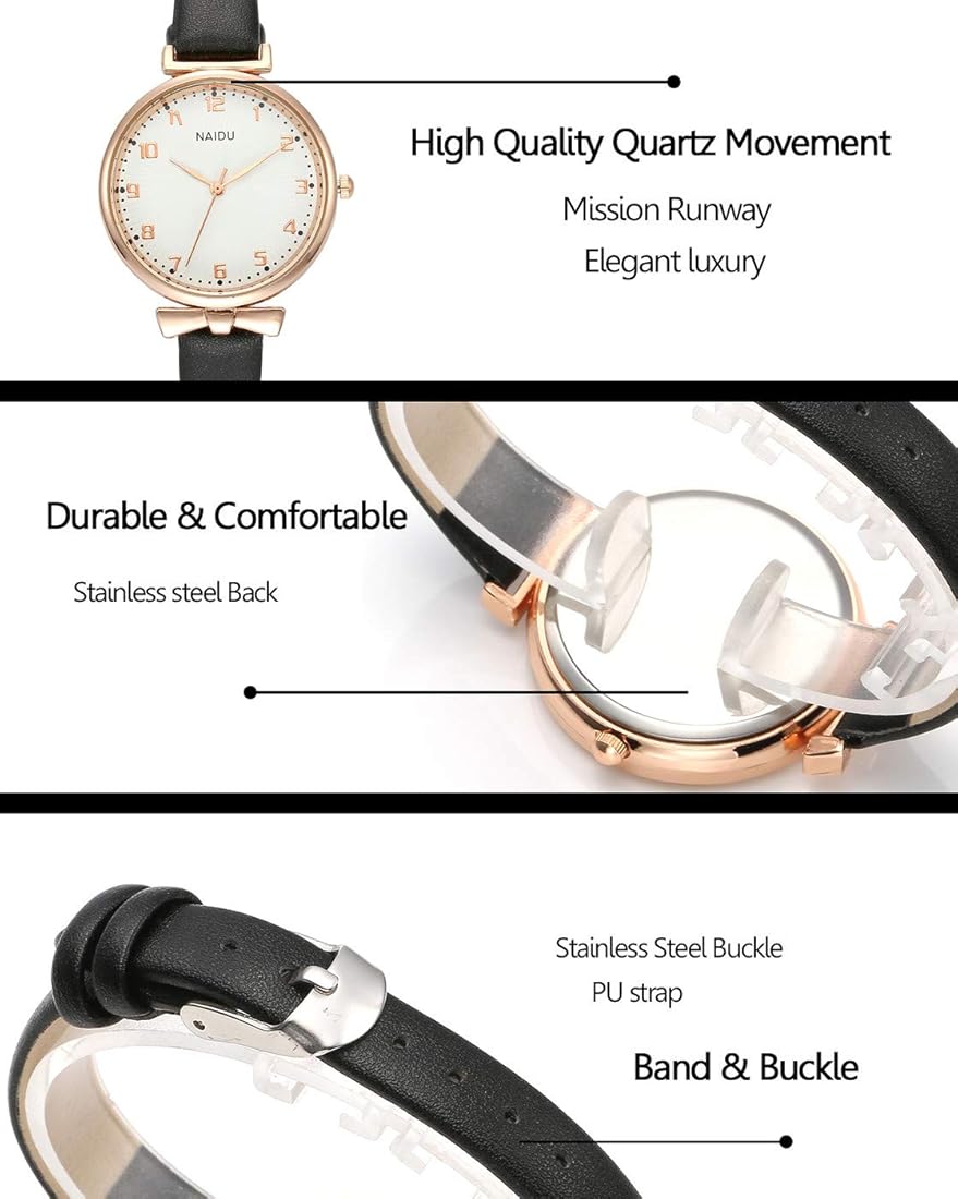 Top Plaza Womens Ladies Classic Reloj de pulsera de cuarzo