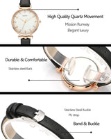 Top Plaza Womens Ladies Classic Reloj de pulsera de cuarzo